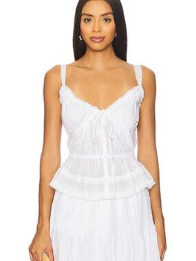 LPA White Lace Top